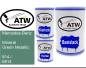 Preview: Mercedes-Benz, Mineral Green Metallic, 814 / 6814: 500ml Lackdose + 500ml Klarlack + 250ml Härter - Set, von ATW Autoteile West.